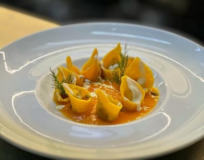 Tortelli ripieni con carne di Piccione