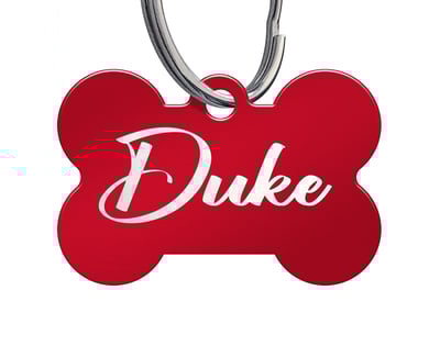 Personalized Bone-Shaped Aluminum Pet Tags