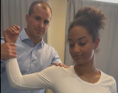 extremity adjustments for painful shoulders