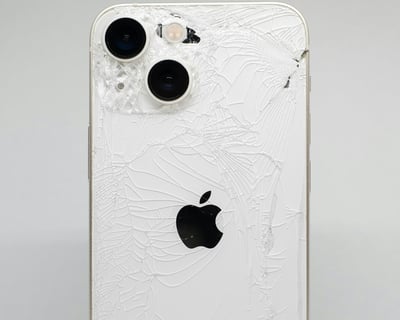 Shattered Back glass Phone