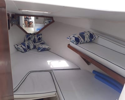 Quarto confortável para até 04 passageiros pernoitarem