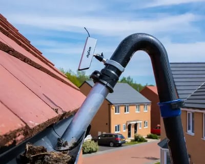 gutter maintenance service being carried out on home in worcester