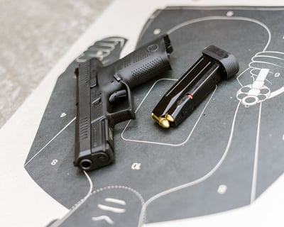 Firearm Training, Range Day. Handgun, Magazine, Tactical Target