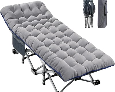 Aboron Folding Camping Cot with mattress