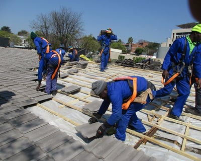 Roofing project, Sandton. Environmental Pro Construction