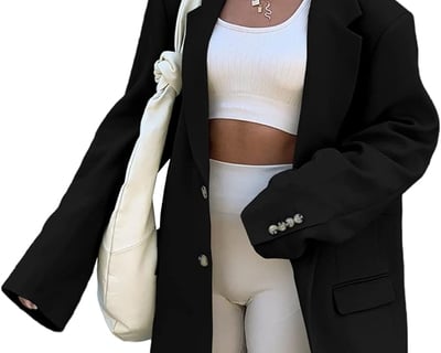 womens black suit jacket
