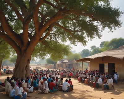 A vibrant red neon sign displaying the words 'The Beach Club', with the glow reflecting warmly on the surrounding area. Below the sign, multiple hanging lamps with a wicker-like texture add a subtle ambient light.