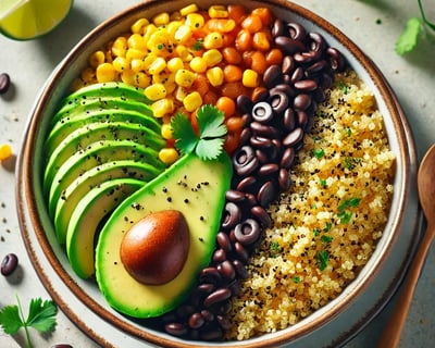 guinoa and black bean soup plant based diet