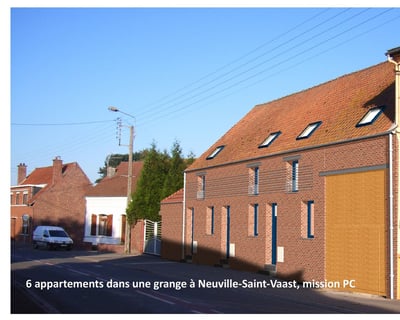 plandarchi Arras - 3 ap­par­te­ments dans une grange à Neu­ville-Saint-Vaast, mis­sion PC