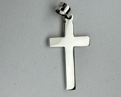 Sterling Silver Cross Pendant (34mm)