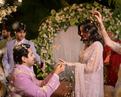 Groom placing ring on his bride's finger during wedding in Mumbai captured by KB Studio photographer