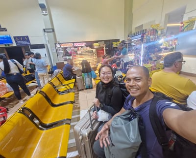 At Pier 3, Port of Cebu waiting for boarding