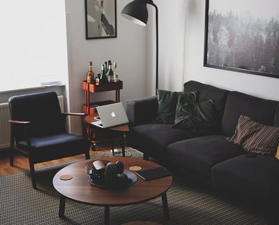 Bright living room with modern inventory