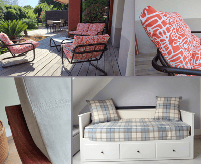 Housse de lit gigogne et de fauteuils