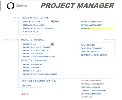 icrosoft MS Access MRM Project Management Application Software