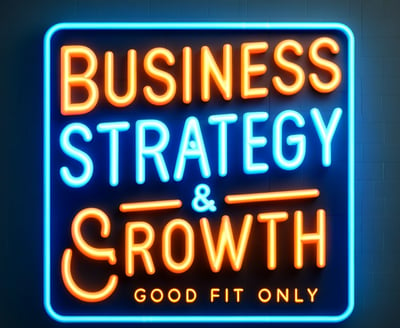 a business strategy sign with a business strategy