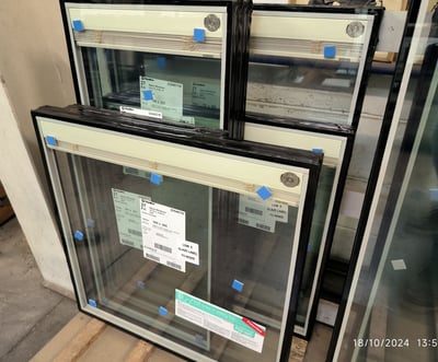 Integral blinds installed in triple glazed unit, in Auckland, New Zealand