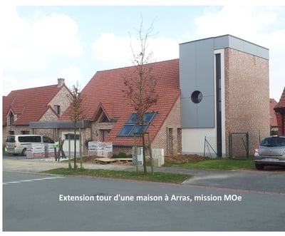 plandarchi Arras - Ex­ten­sion tour d'une mai­son à Ar­ras, mis­sion MOe