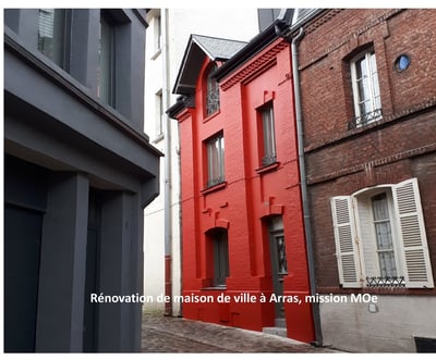 plandarchi Arras - Ré­no­va­tion de mai­son de ville à Ar­ras, mis­sion MOe