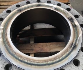 Welded valve for conversion from A105 RTJ to Stainless Steel 316 RTJ