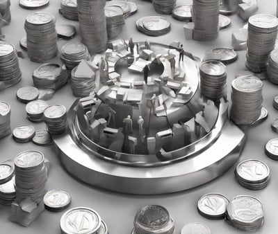 a person holding a credit card in front of a computer