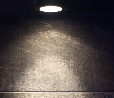 Wall structure is partly lightened to attract attention