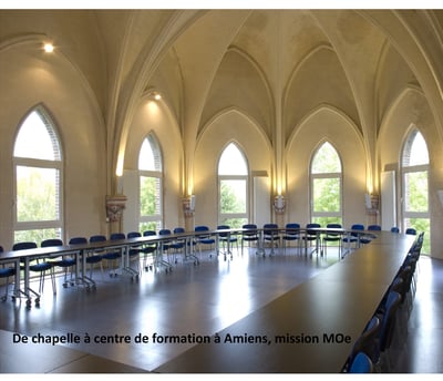 plandarchi Arras - De cha­pelle à cen­tre de for­ma­tion à Amiens, mis­sion MOe