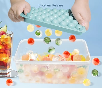 a person holding a tray with a tray of fruit and vegetables