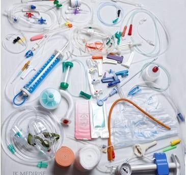 a bunch of medical equipment on a table