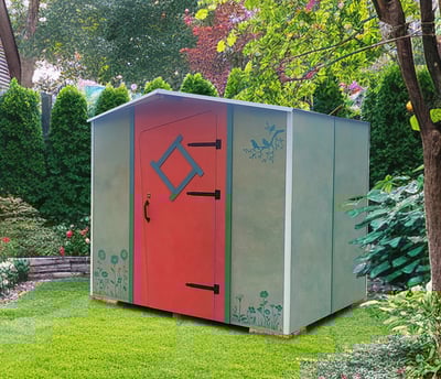 abri de jardin en bois traité, design et original, robuste et facile sans entretien