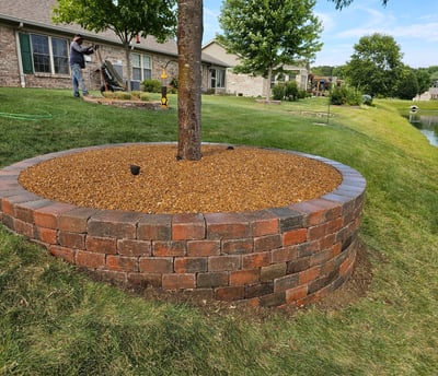 Tree planging, landscaping, and hardscape