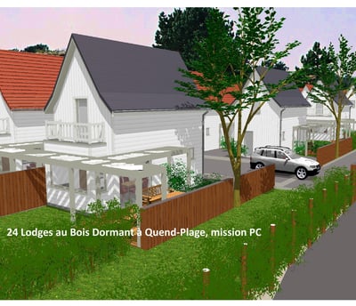plandarchi Arras - 24 Lodges au Bois Dor­mant à Quend-Plage, mis­sion PC