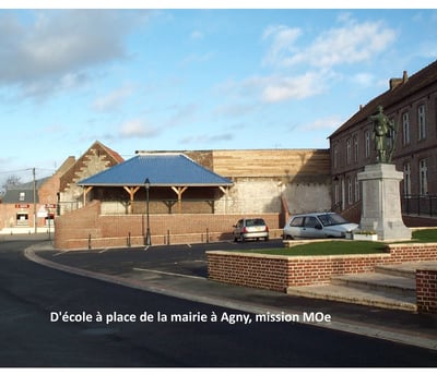 plandarchi Arras - D'école à place de la mai­rie à Agny, mis­sion MOe
