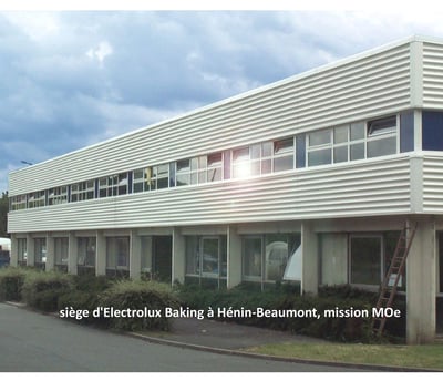 plandarchi Arras - siège d'Elec­tro­lux Ba­king à Hé­nin-Beau­mont, mis­sion MOe