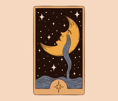 Moon showing imotions