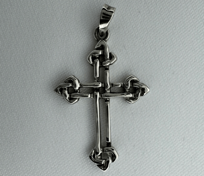 Sterling Silver Celtic Cross Pendant (32mm)