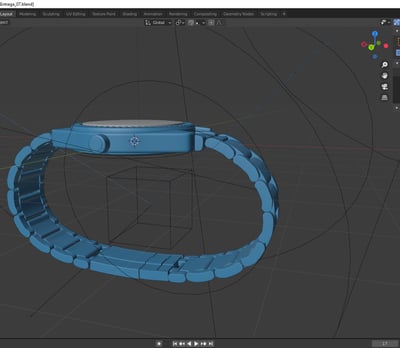 Modelo 3D rolex figura