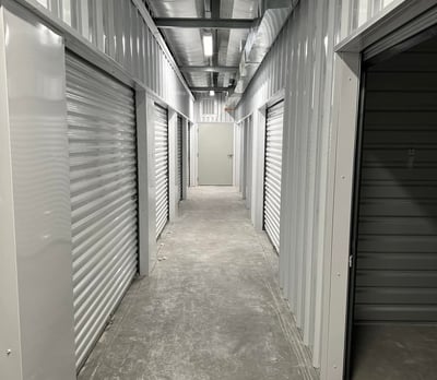 Inside climate controlled storage