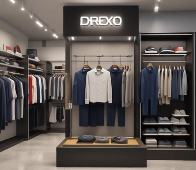 A shopping mall interior featuring high-end luxury fashion stores. The storefronts include Celine, Loro Piana, and Gucci. The design is modern with an illuminated ceiling and glossy floors reflecting the ambient lighting. Display windows showcase fashion items, and the space appears spacious and well-organized.