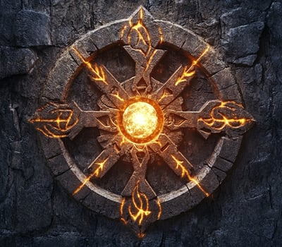 magical jewelry amulet pendant light beauty glamorous power artifact ruins history computer module