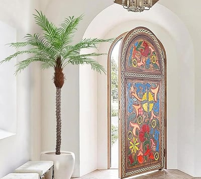 Palmera Artificial Alta De Fénix para Decoración De Interiores Y Exteriores, Palmera Grande De Seda 