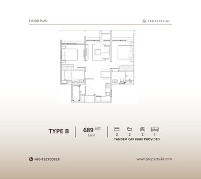 Floor plan B of Vividz