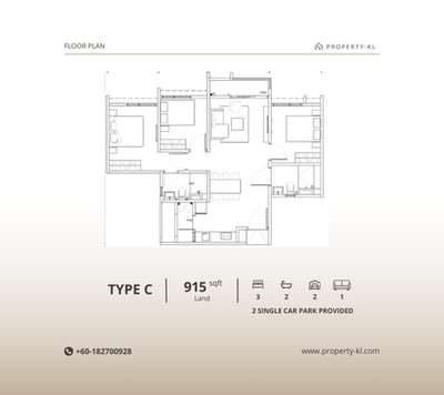 Floor plan C of Vividz