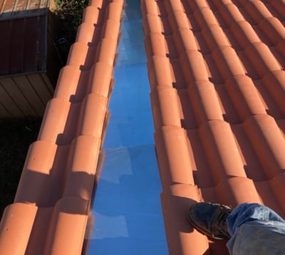 couloir sous tuile en zinc - étanchéité