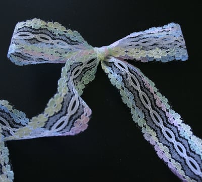 Rongzhiyue: Colorful lace ribbon bow