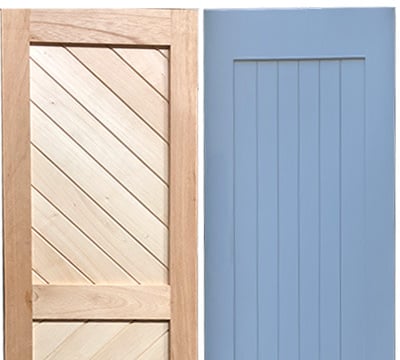 Flat Panel Designs on Exterior Shutters