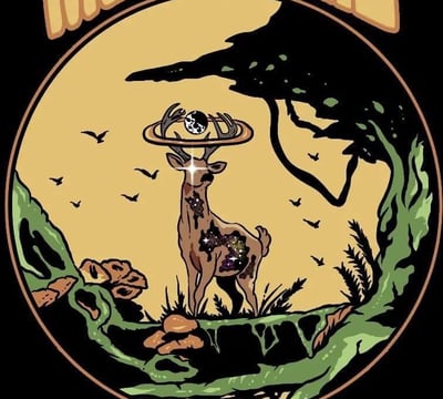 Moonstag Logo by Ethan Harrison of psychedelic pop band Moon stag based in Durham