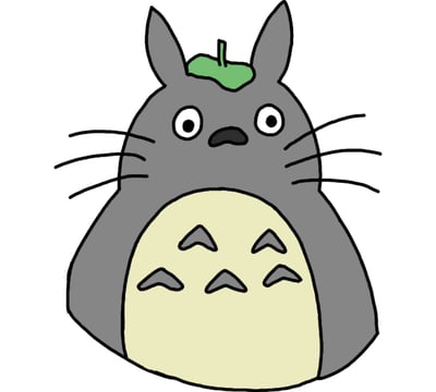 drawing of Totoro