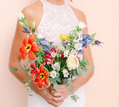 bouquet fine art coloré expérience florale céline chan photo