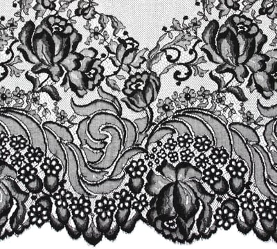 Rongzhiyue: Black lace close-up